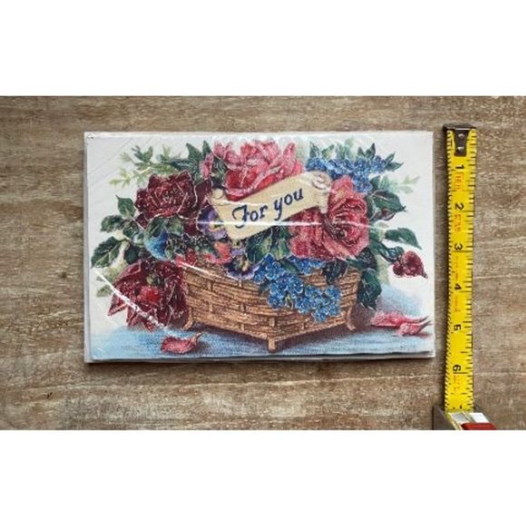 Floral For You Old World Christmas Card - Picture 3 of 4